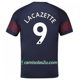 Camisolas de futebol Arsenal Lacazette 9 Equipamento Alternativa 2018/19 Manga Curta